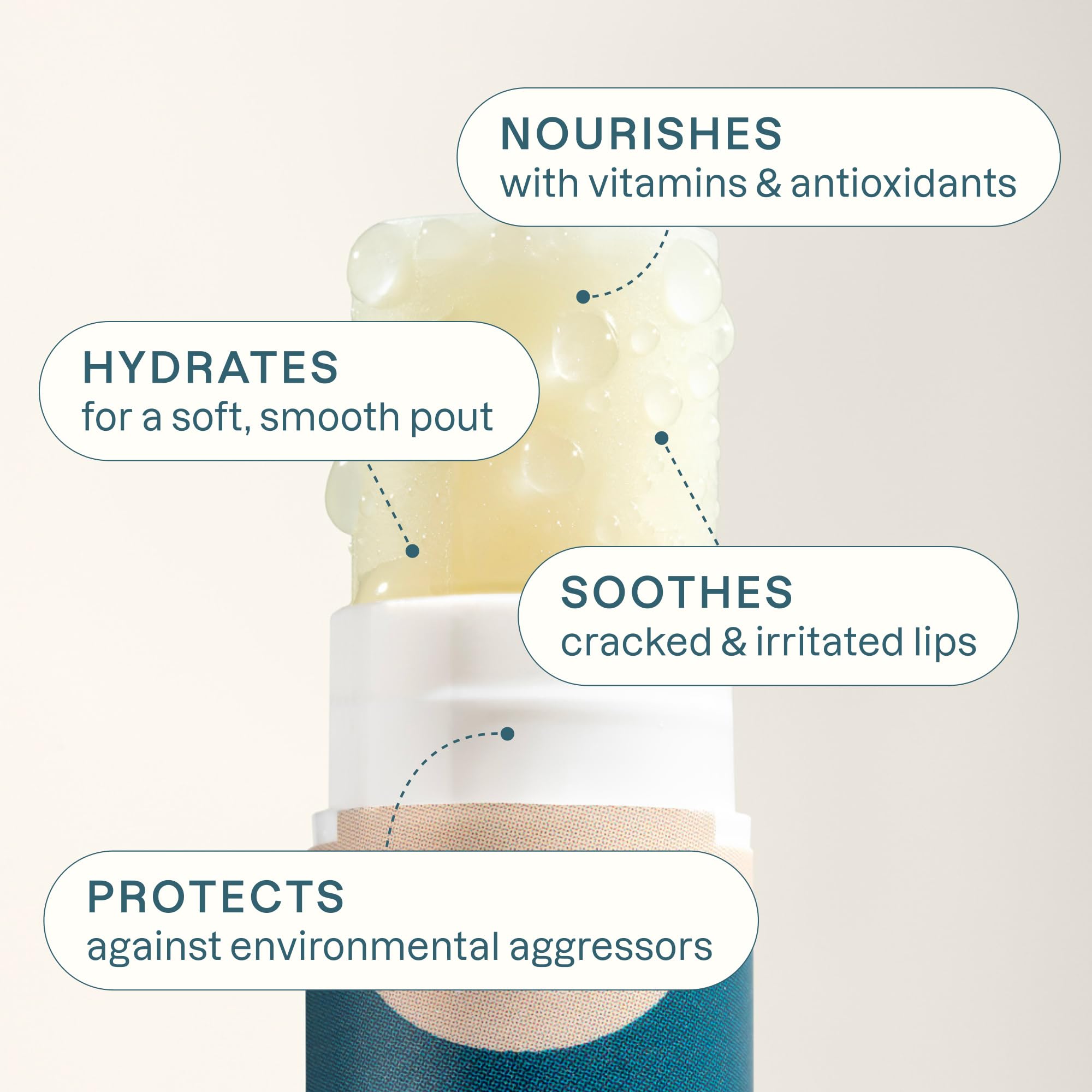Cliganic Organic Lip Balm Set green apple tube supplies refreshing hydration and a crisp scent.