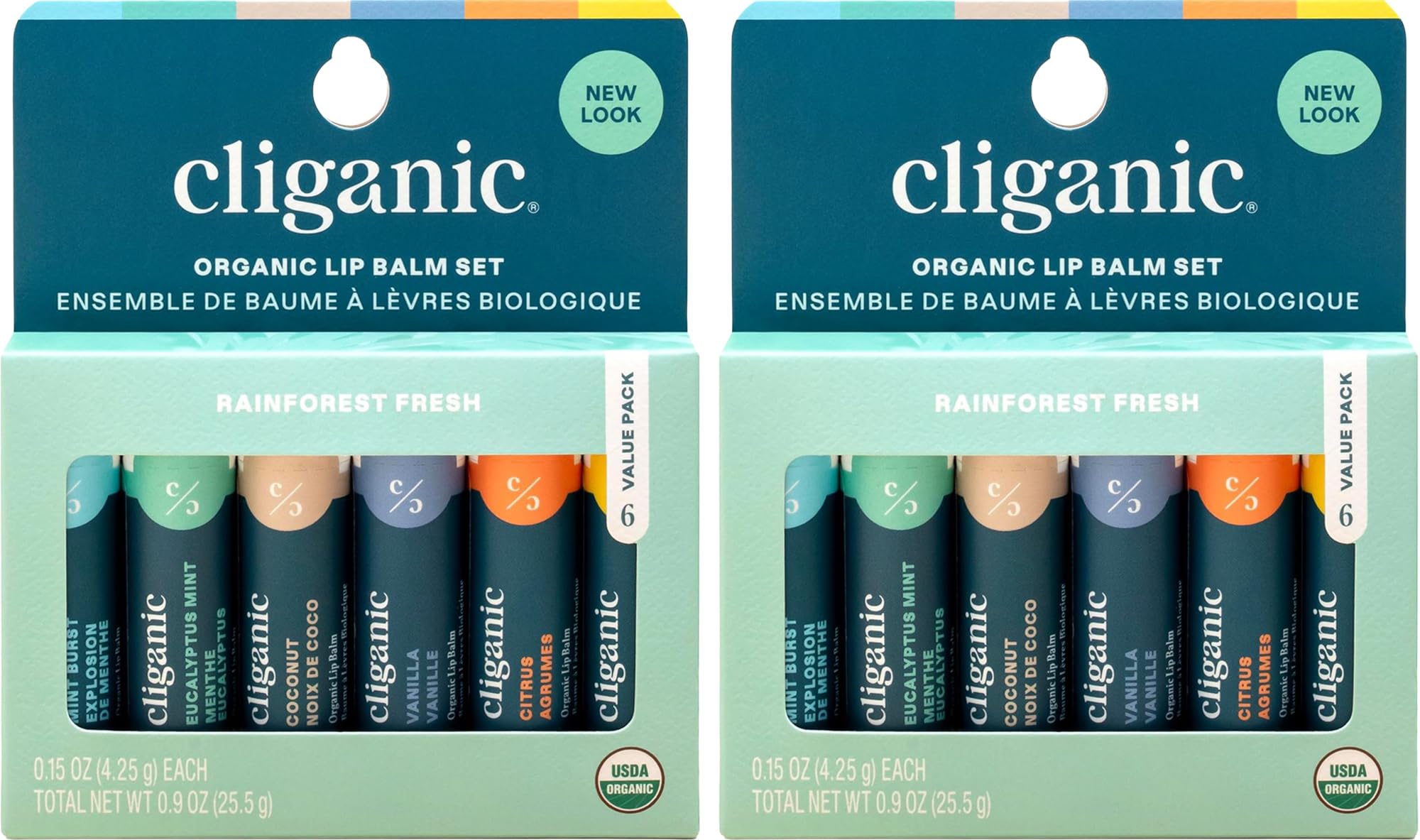 Cliganic lip balm mint burst tube for quick hydration
