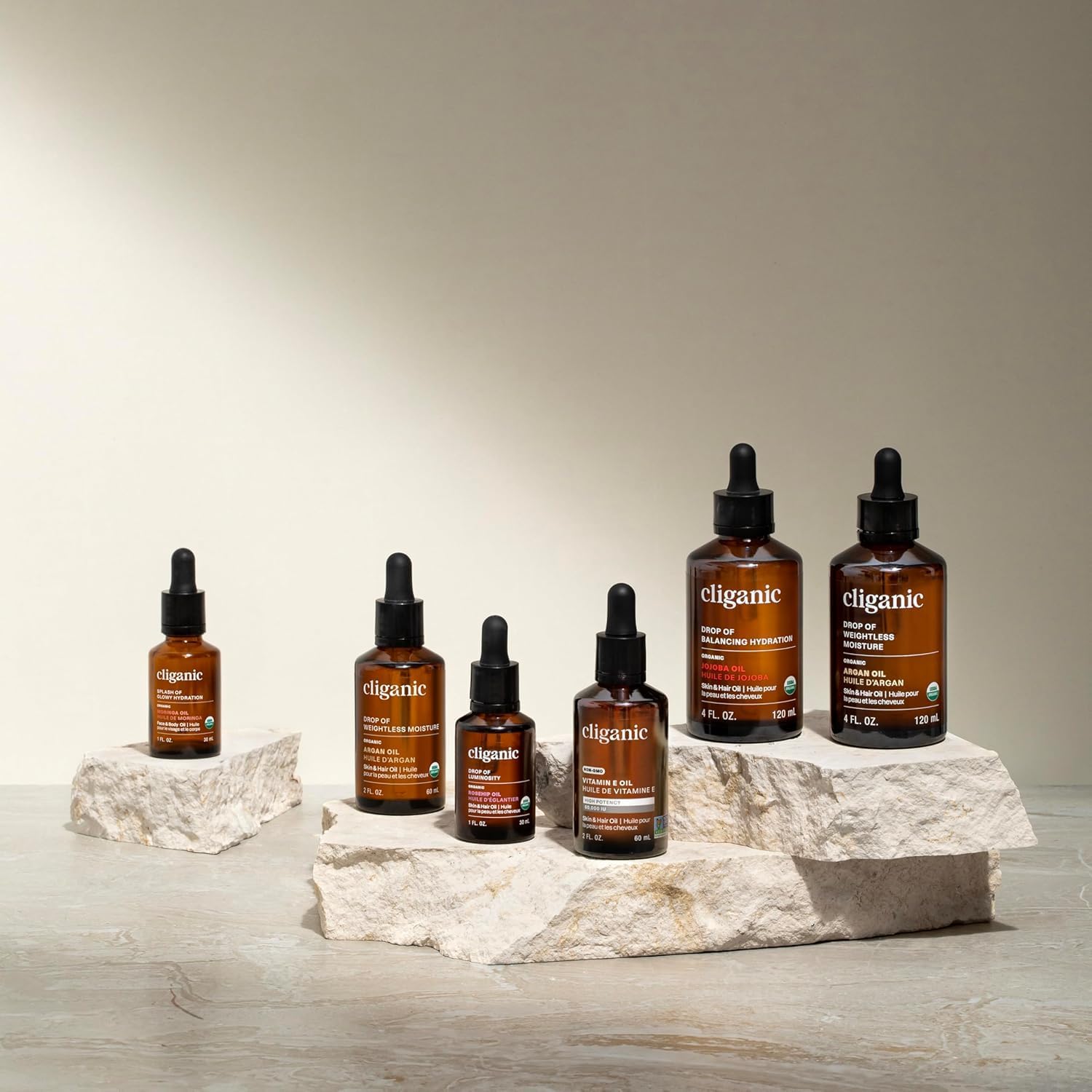 Cliganic pumpkin seed oil used in hair care for lightweight conditioning and shine.