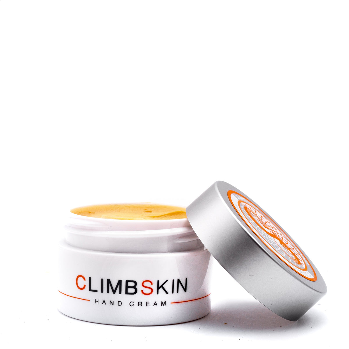 Climbskin hand cream bottle shows fast-absorbing hydration for active hands.