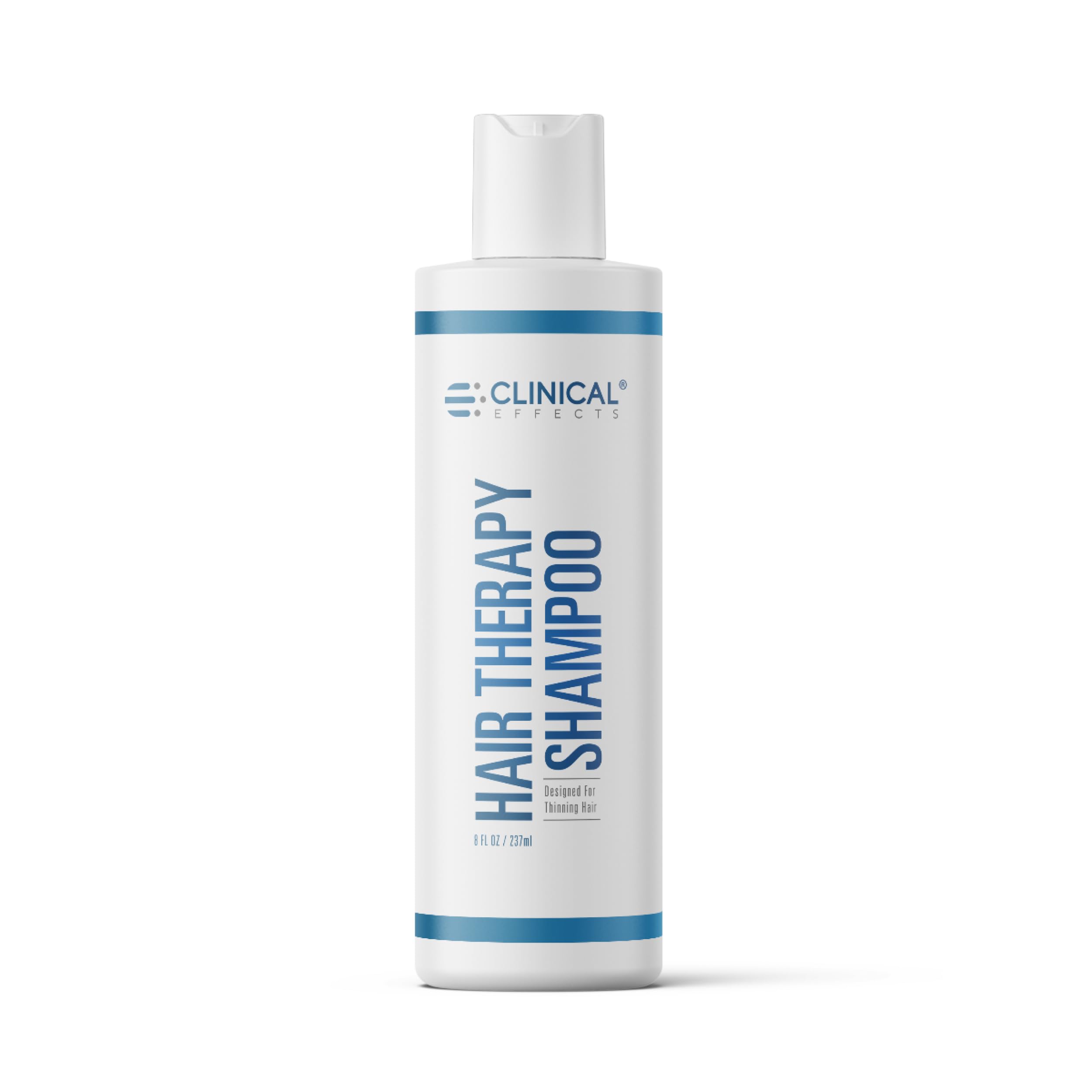 Clinical Effects Hair Therapy Shampoo bottle highlights a biotin-rich formula for all hair types.