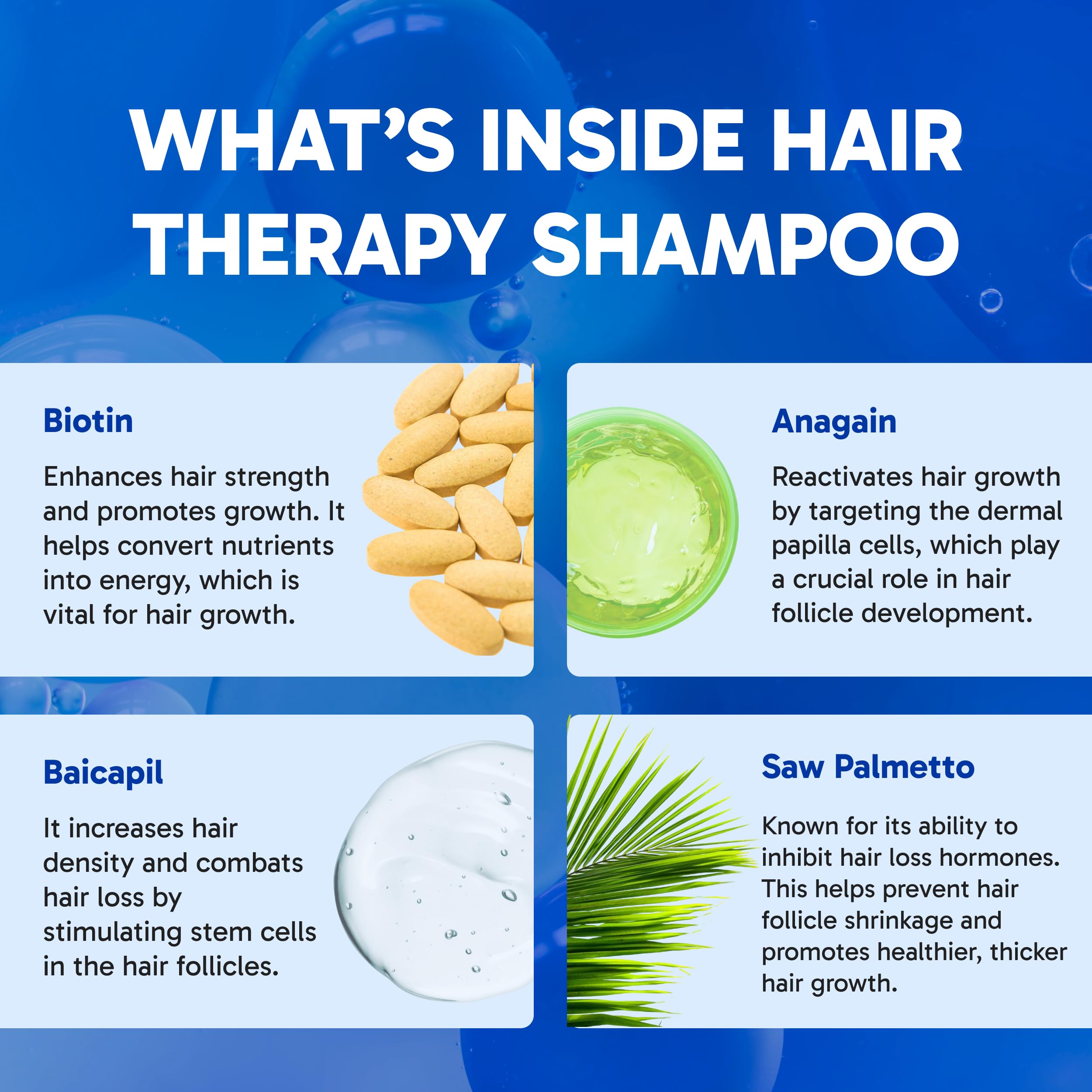 Clinical Effects Hair Therapy Shampoo produced in a U.S. facility with cGMP standards.