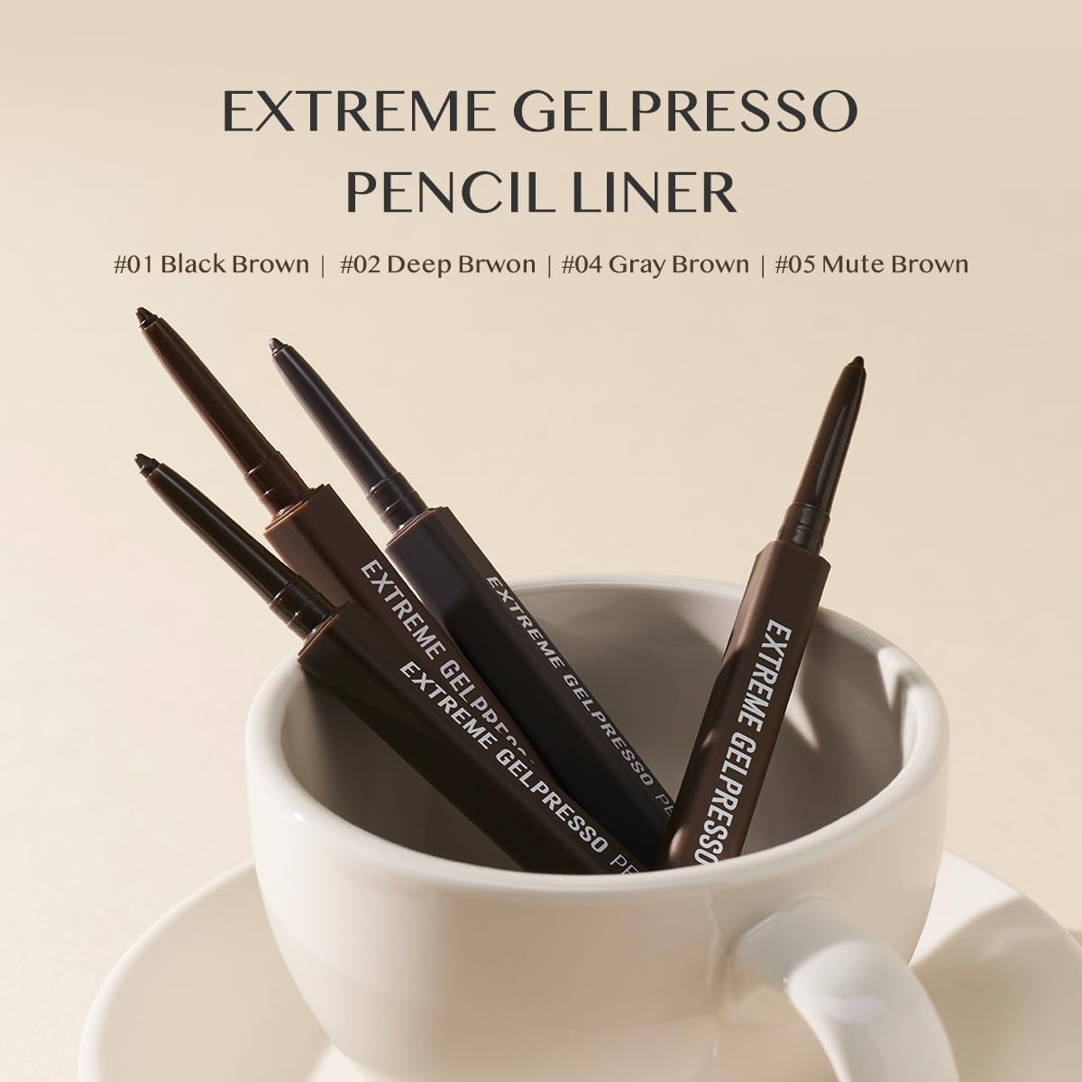 CLIO Extreme Gelpresso Pencil Eyeliner highly pigmented color for bold definition