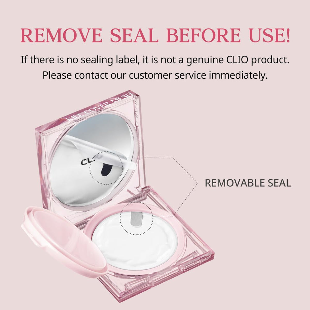 CLIO Kill Cover Mesh Glow Cushion long-wear test under lights.