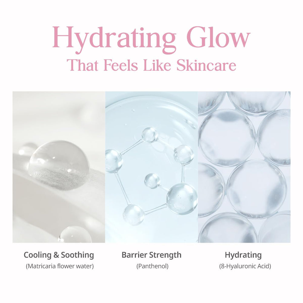 CLIO Kill Cover Mesh Glow cushion hydrate-rich formula keeps moisture breathable.