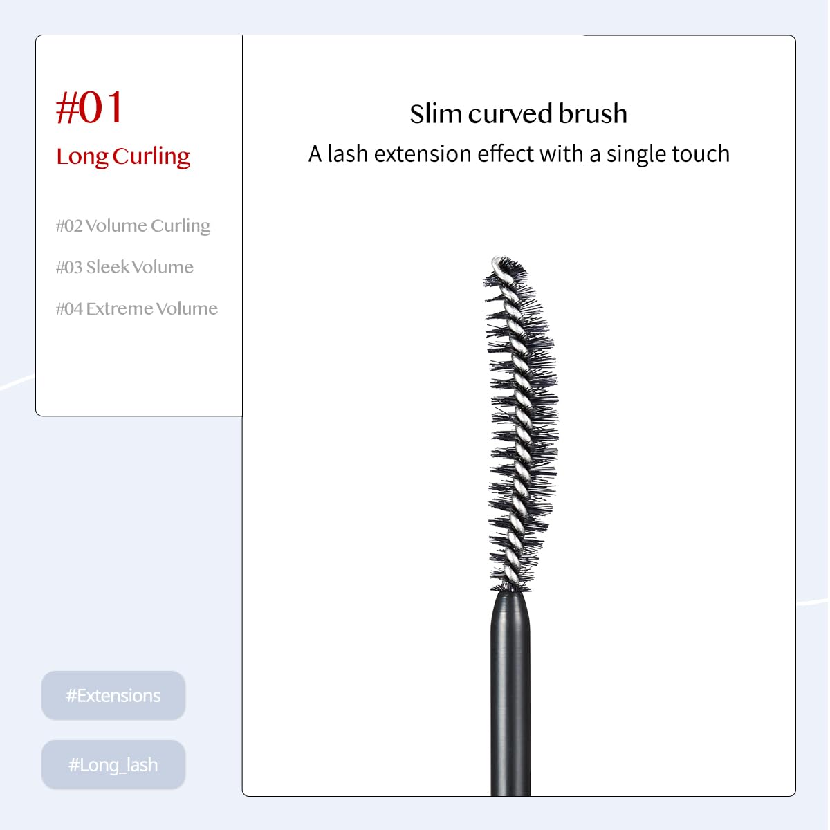 CLIO Kill Lash Superproof Mascara application demo showing lifted lashes