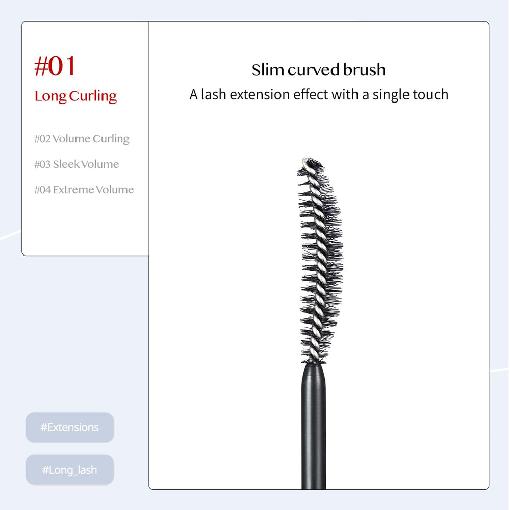 CLIO Kill Lash Superproof Mascara application demo showing lifted lashes