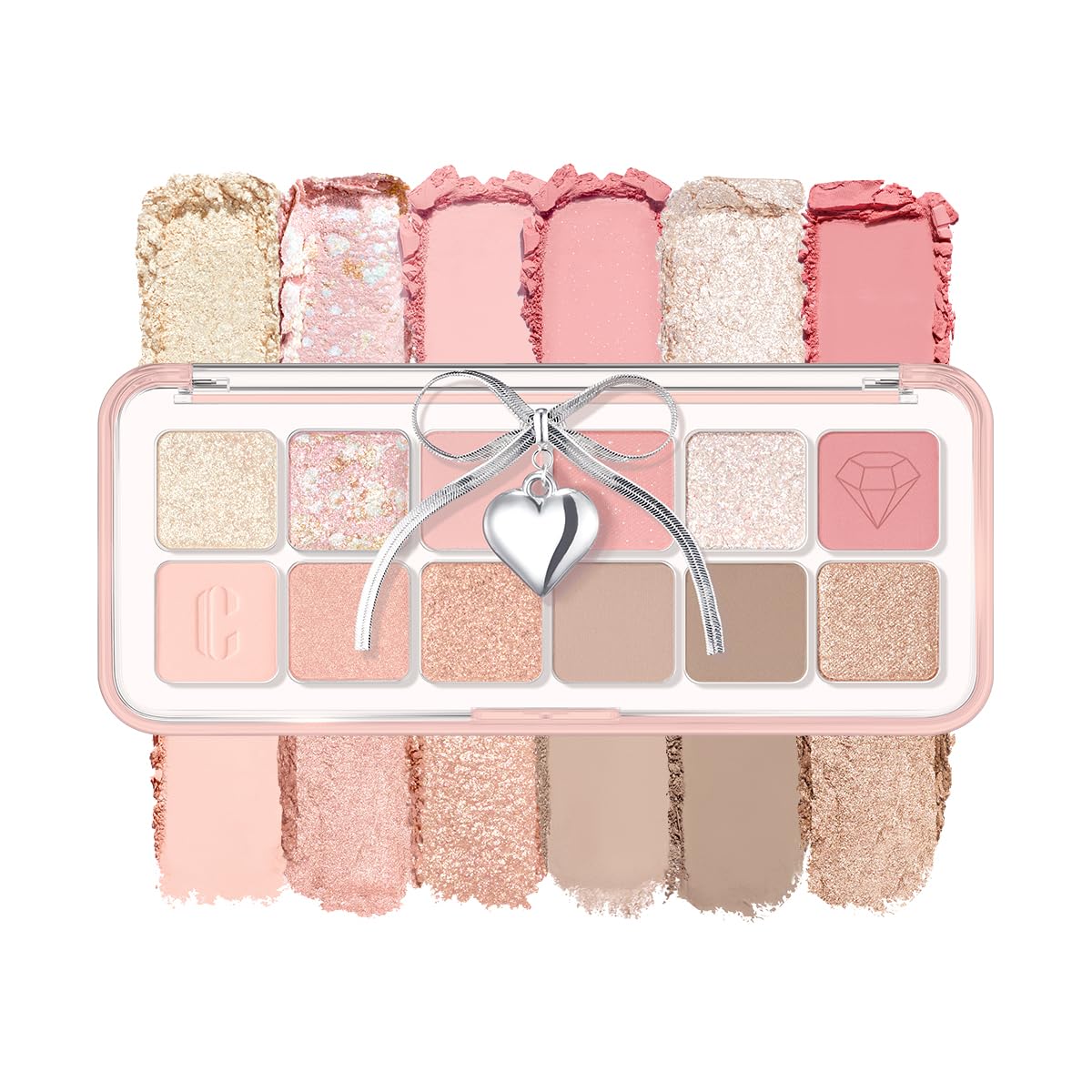 CLIO PRO EYE PALETTE AIR swatches closeup enabling quick day-to-night color shifts
