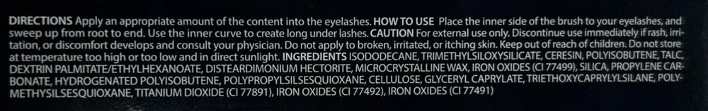 CLIO Kill Lash Superproof Mascara smudge-proof finish after activity.