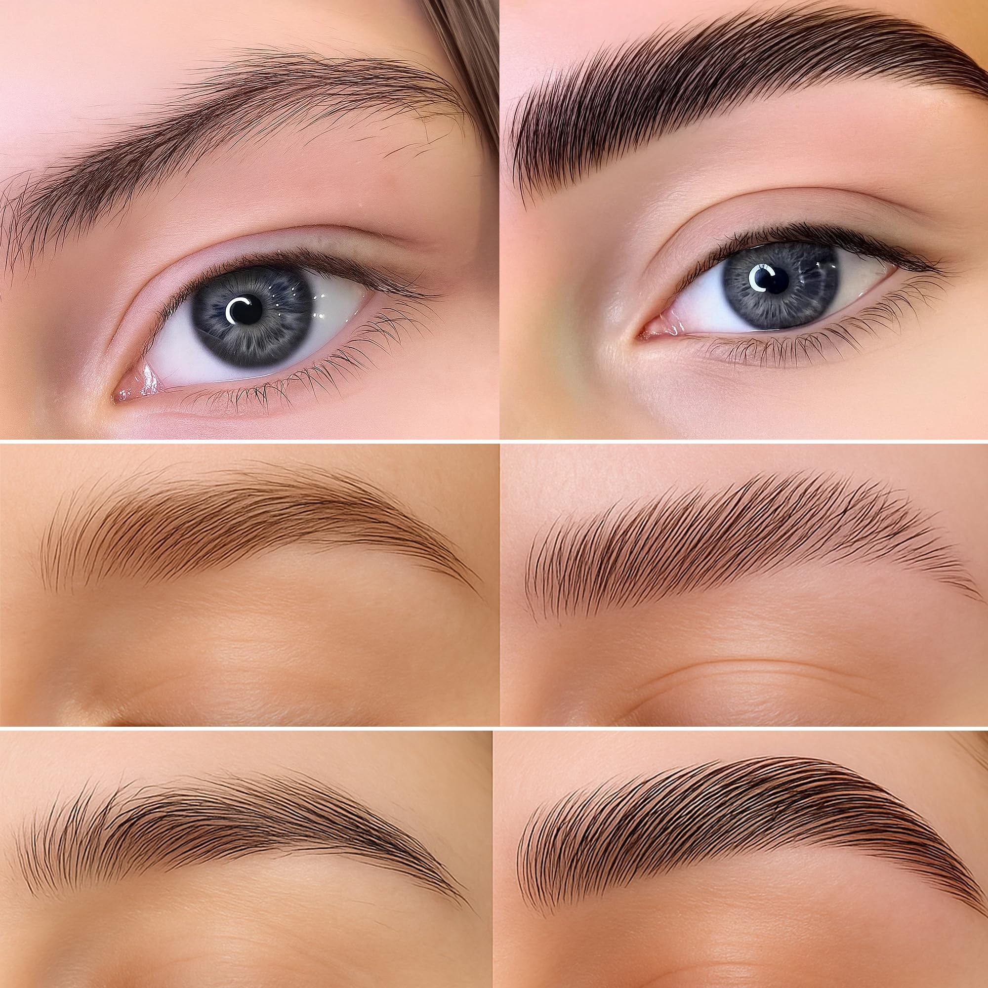 CLIONE PRIME brow lamination kit contents laid out for easy at-home brow lift.