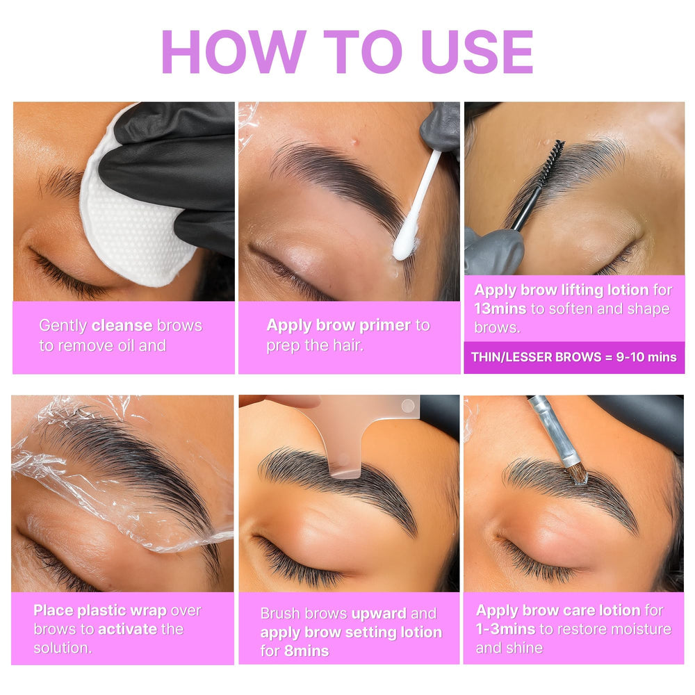 CLIONE PRIME brow lamination kit lotion tube ready to nourish brows safely.