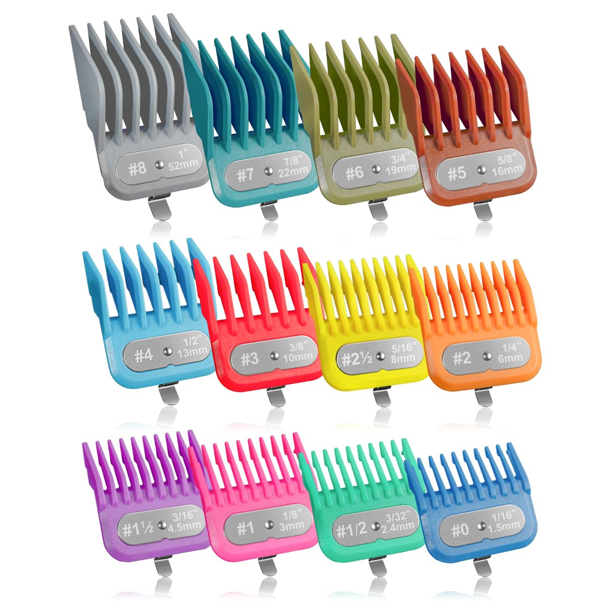 CLIPFIT color-coded guard pack shows varied lengths for fast selection.