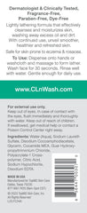 CLn Facial Cleanser close-up highlighting glycerin for added moisture.