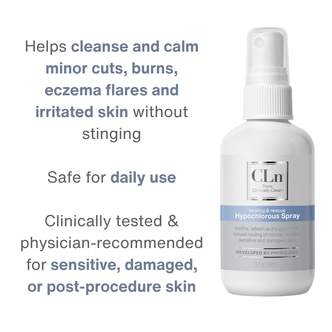 CLn Hypochlorous Spray safe around eyes, nose, mouth, and ears