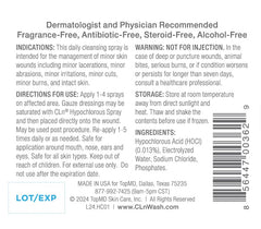 CLn Hypochlorous Spray dispensing onto skin for quick cleansing