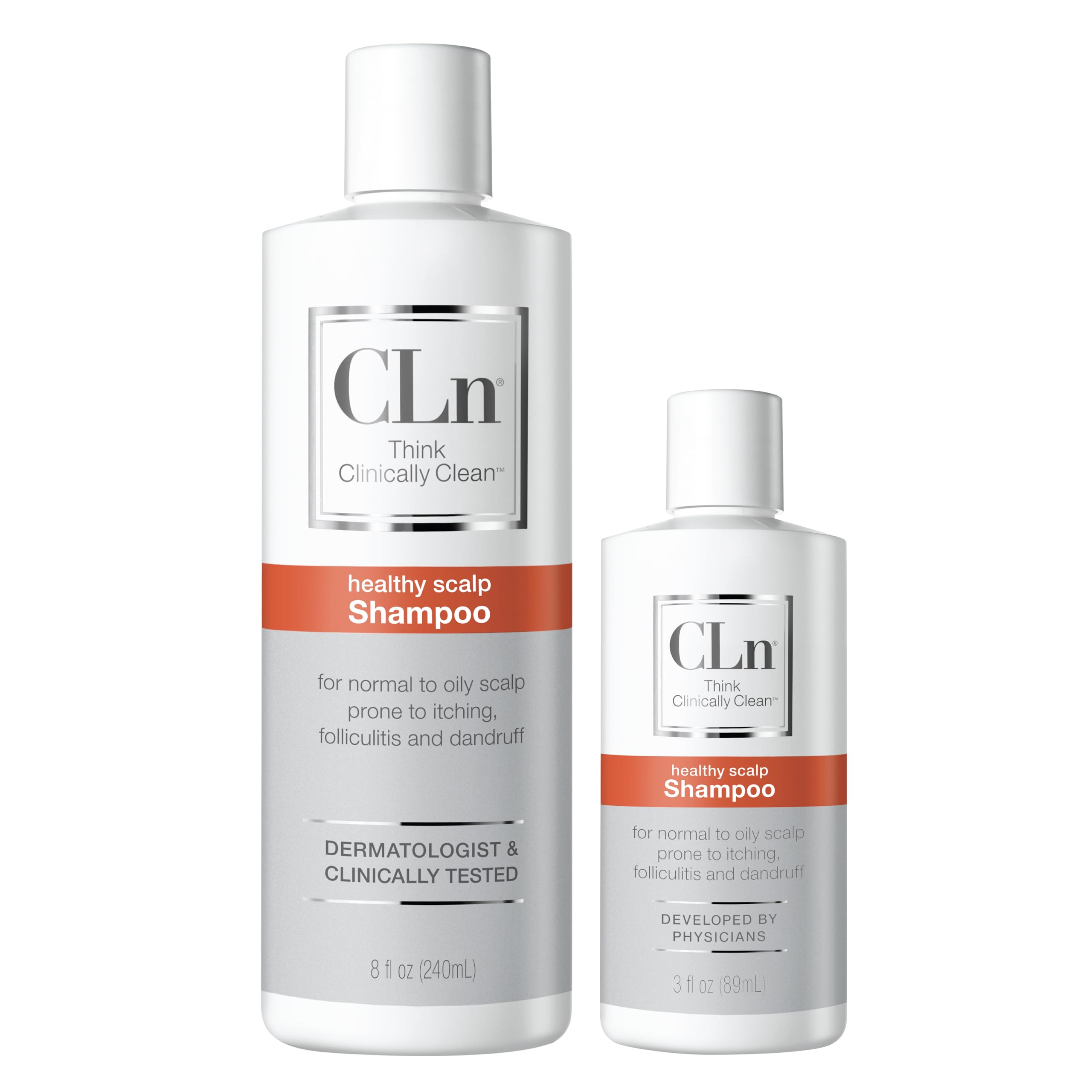 CLn Shampoo beard-application demonstrates versatile use for facial hair.