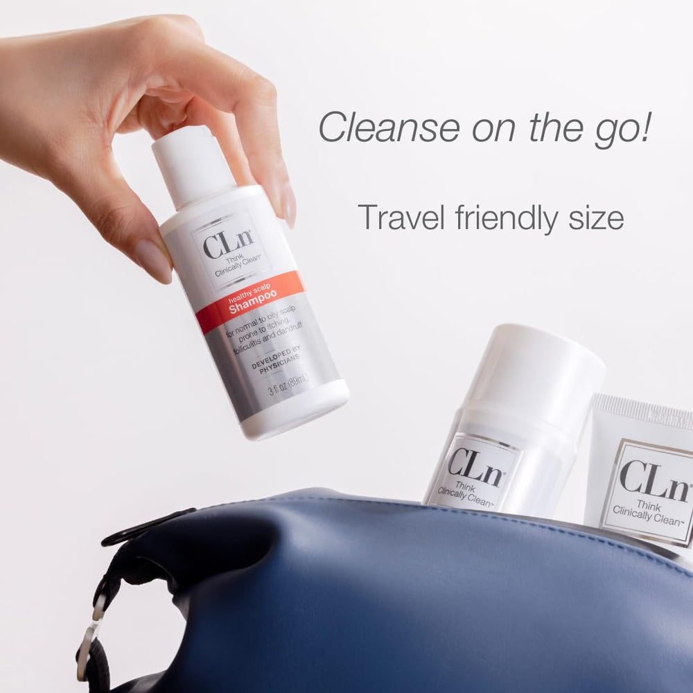 CLn Shampoo after-wash hair looks refreshed and light.