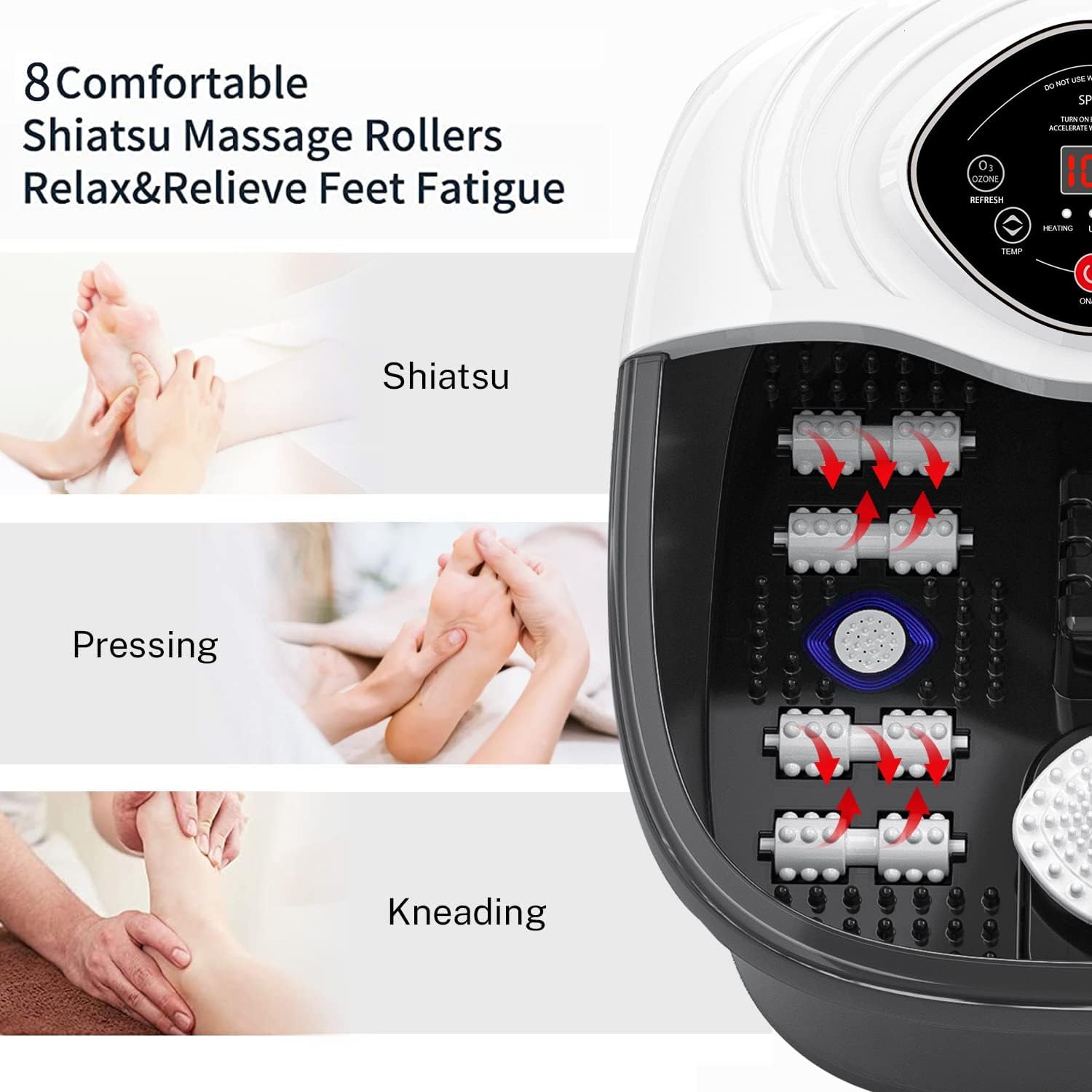 closewave foot spa-salts-gift-set includes soothing bath salts for enhanced soak.