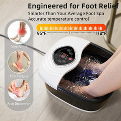 closewave foot spa-shiatsu-rollers-texture targets tired arches with gentle massaging action.