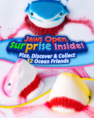 CLOUQUAR shark bath bombs blue design for vibrant bath play and scent
