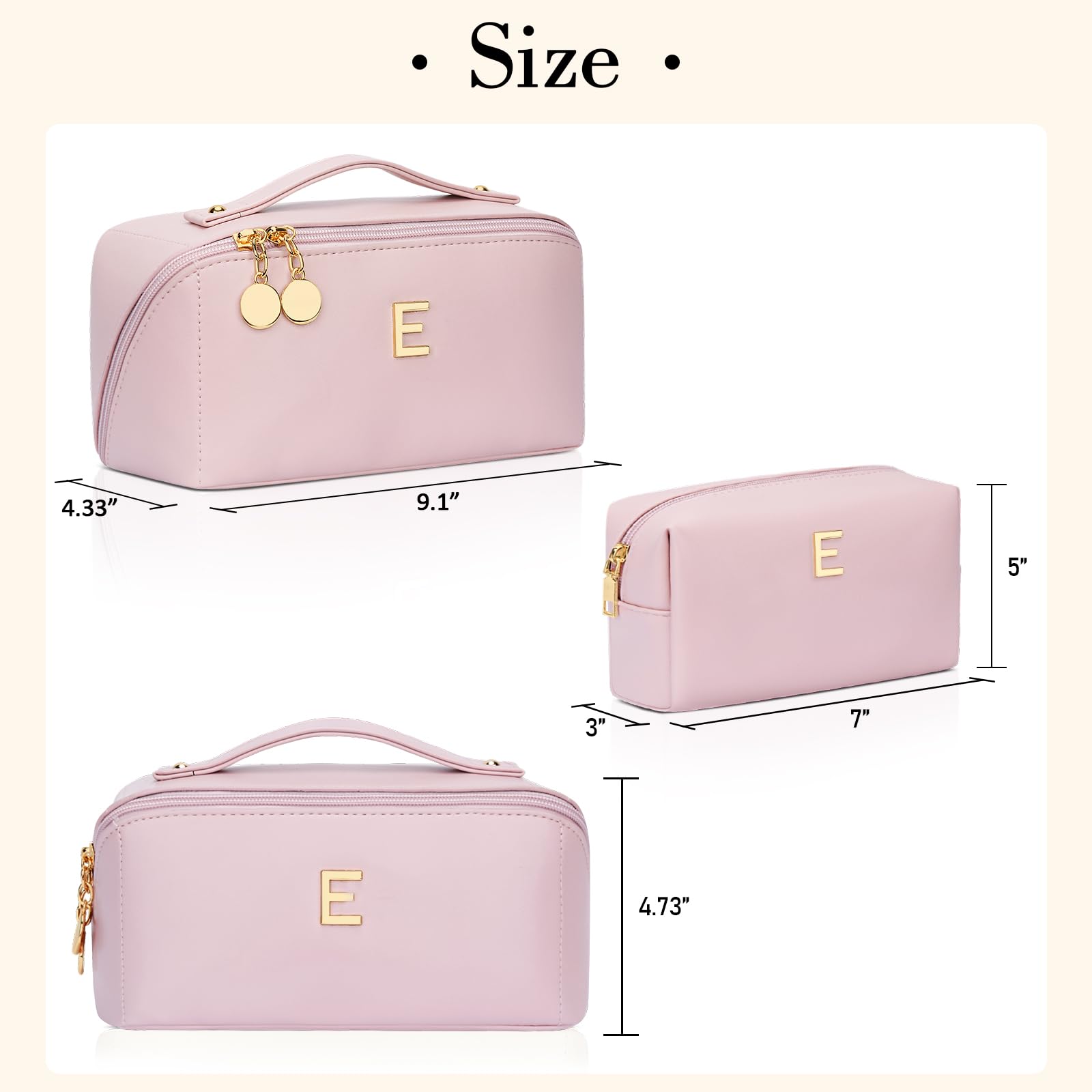 CloudWINGS two-way zippers glide smoothly for quick access on pink bag