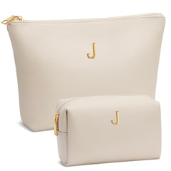 cloudwings initial makeup bag monogram chic personalized gift-ready cosmetic bag