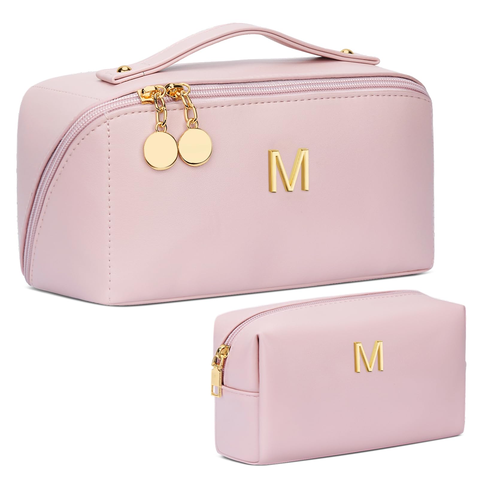 CloudWINGS initial personalization makeup bag showcases custom initials for a stylish, personal gift.