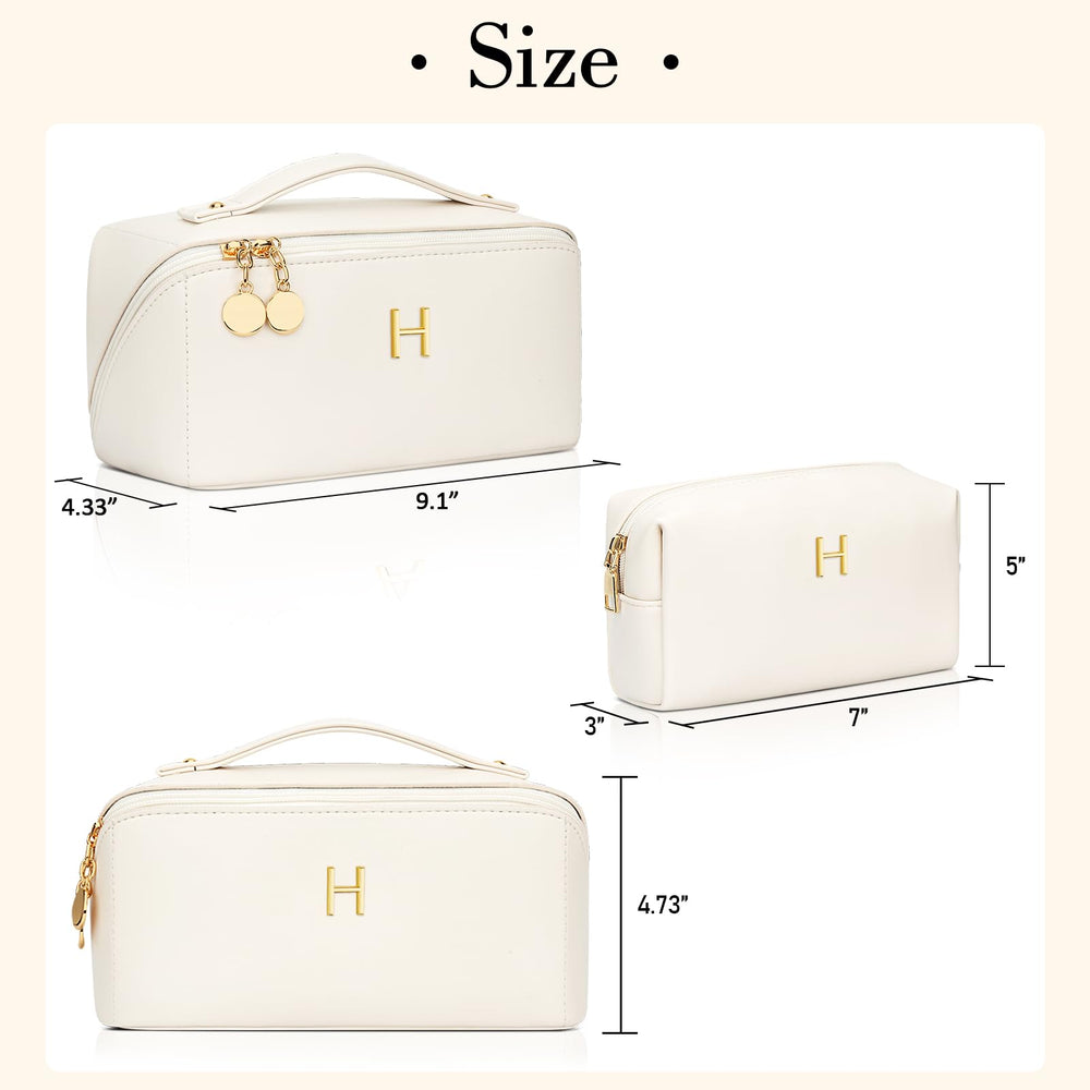 CloudWings matching small toiletry bag with mesh pockets for organization on the go