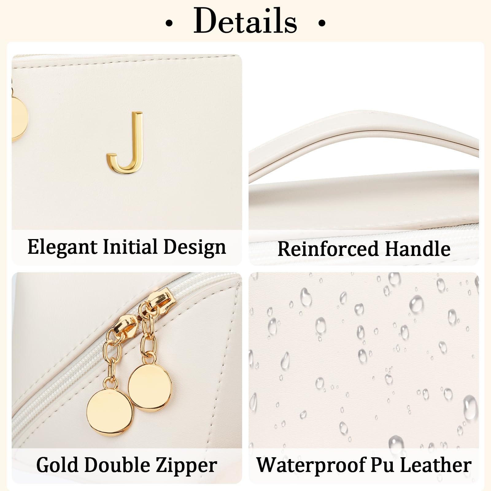 CLOUDWINGS premium PU leather build with gold hardware for durable, stylish use