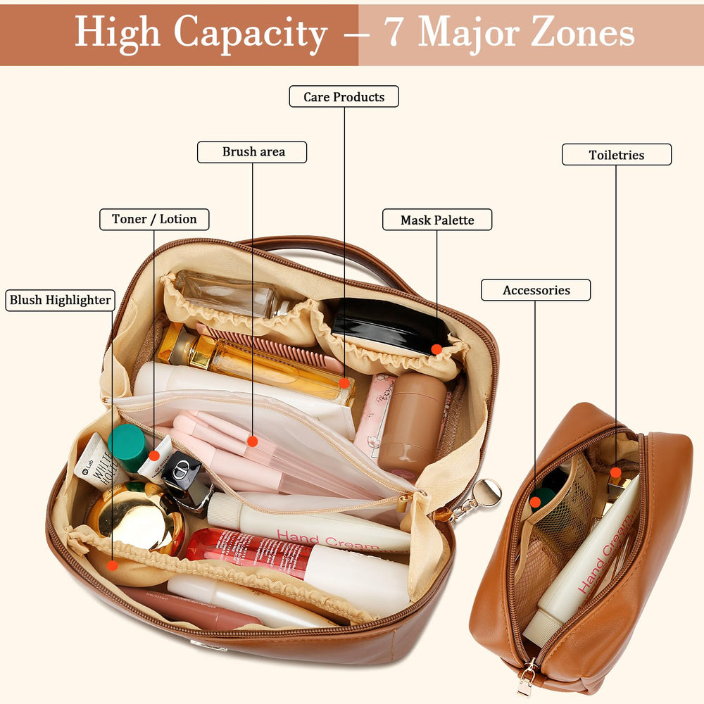 CLOUDWINGS small toiletry bag with mesh pockets for better containment