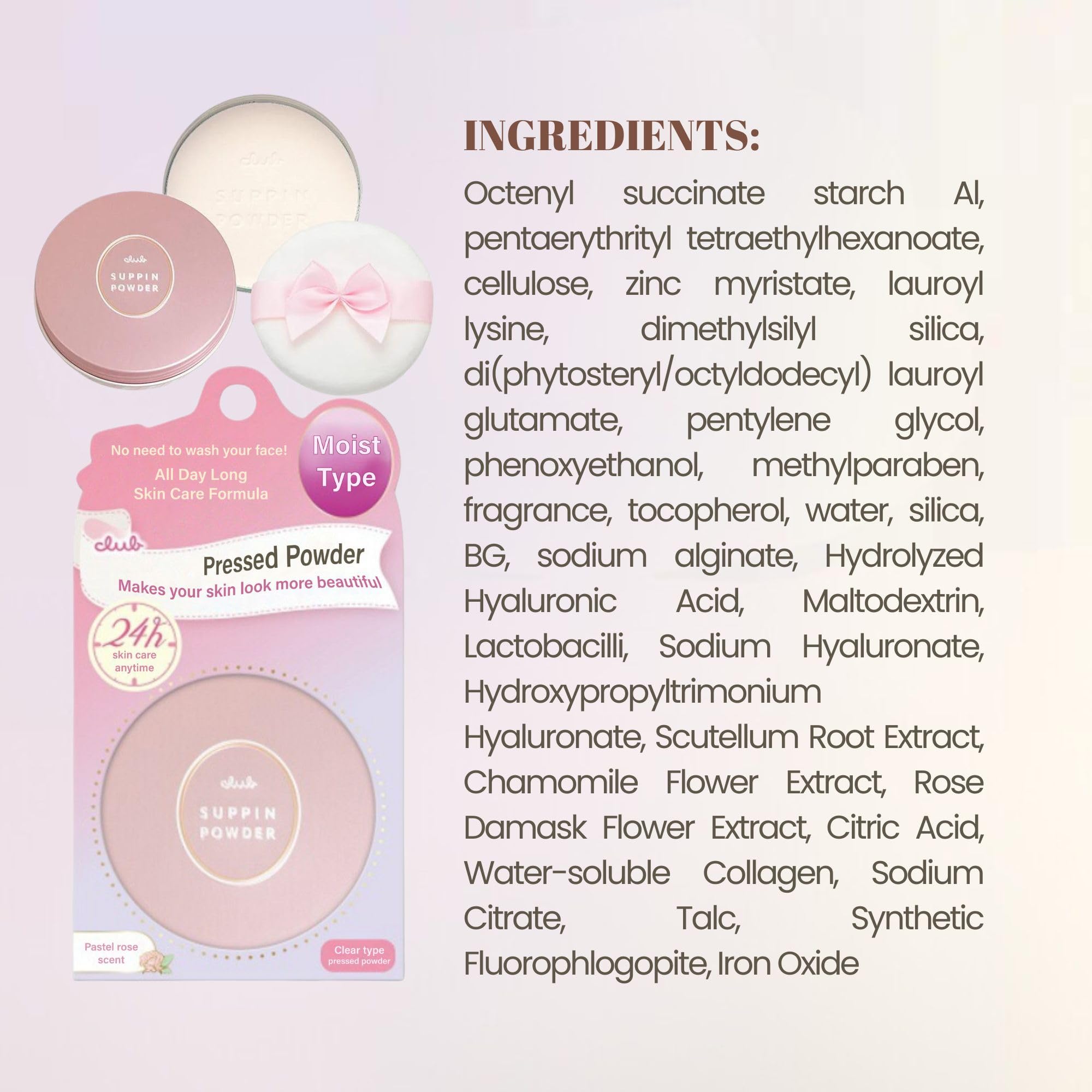 Club Suppin soft-matte finish on skin suitable for touch-ups.