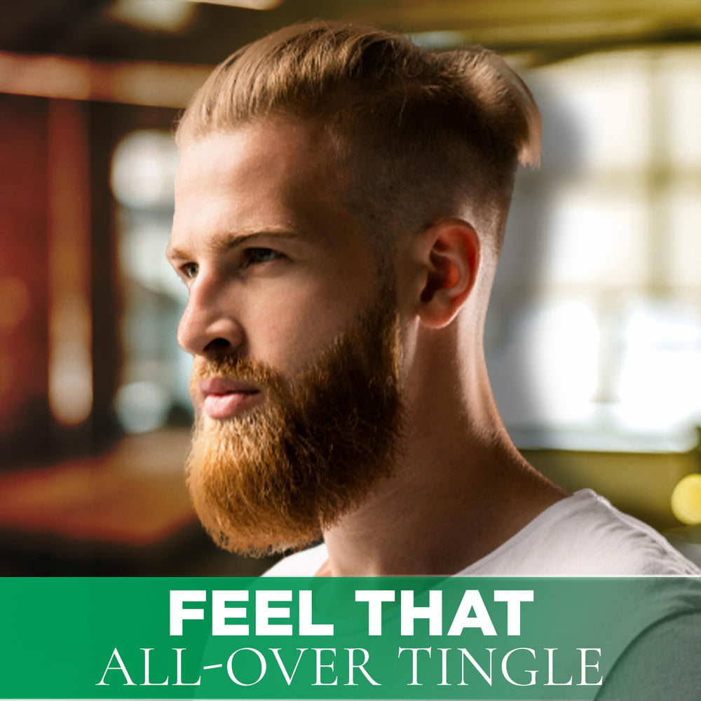 Aplicación en cabello con Clubman Jeris Osage Rub para estilo duradero.