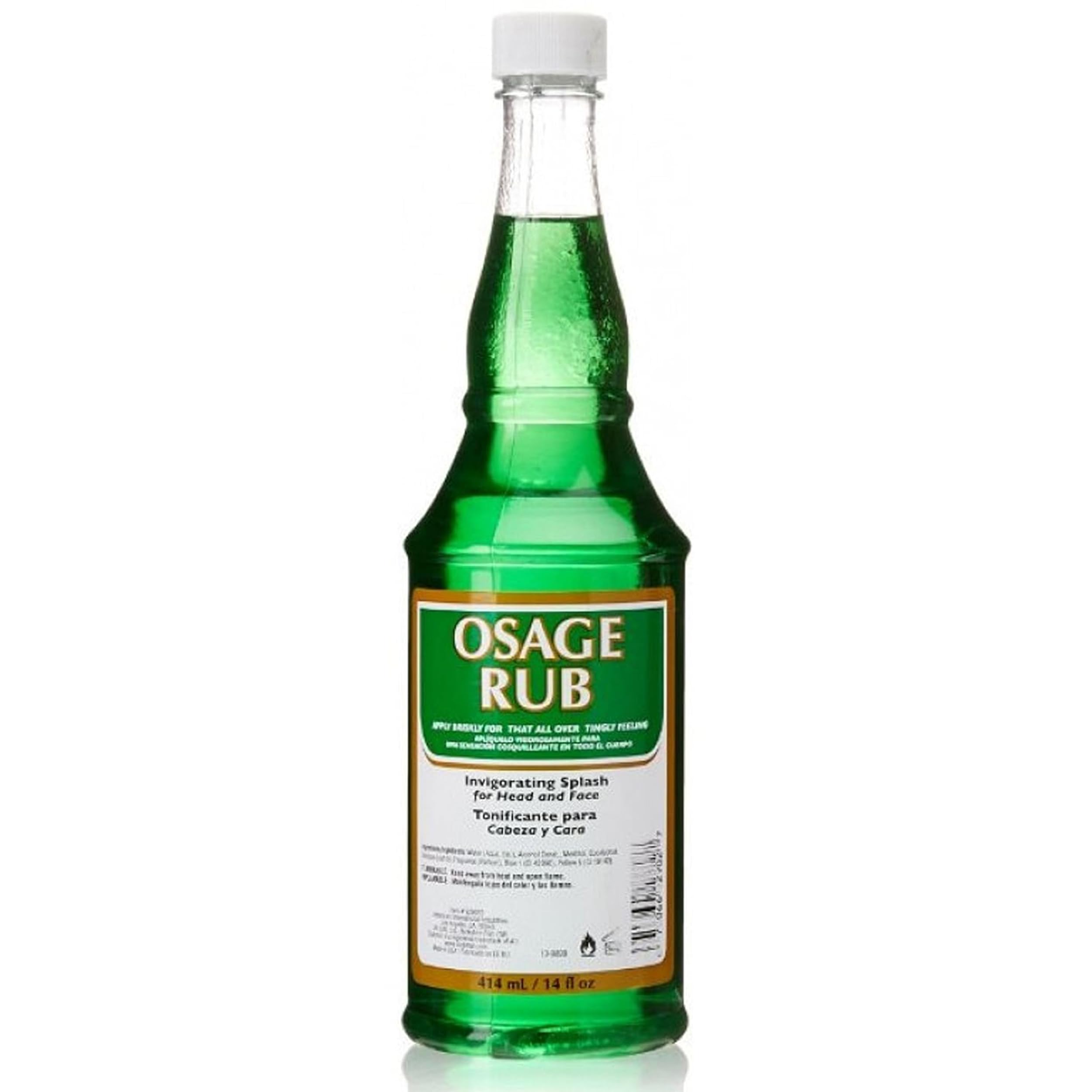Clubman Jeris Osage Rub, botella de 14 onzas para uso profesional.