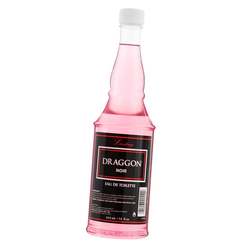 Clubman Lustray Draggon Noir EDT bottle front for a daily grooming ritual