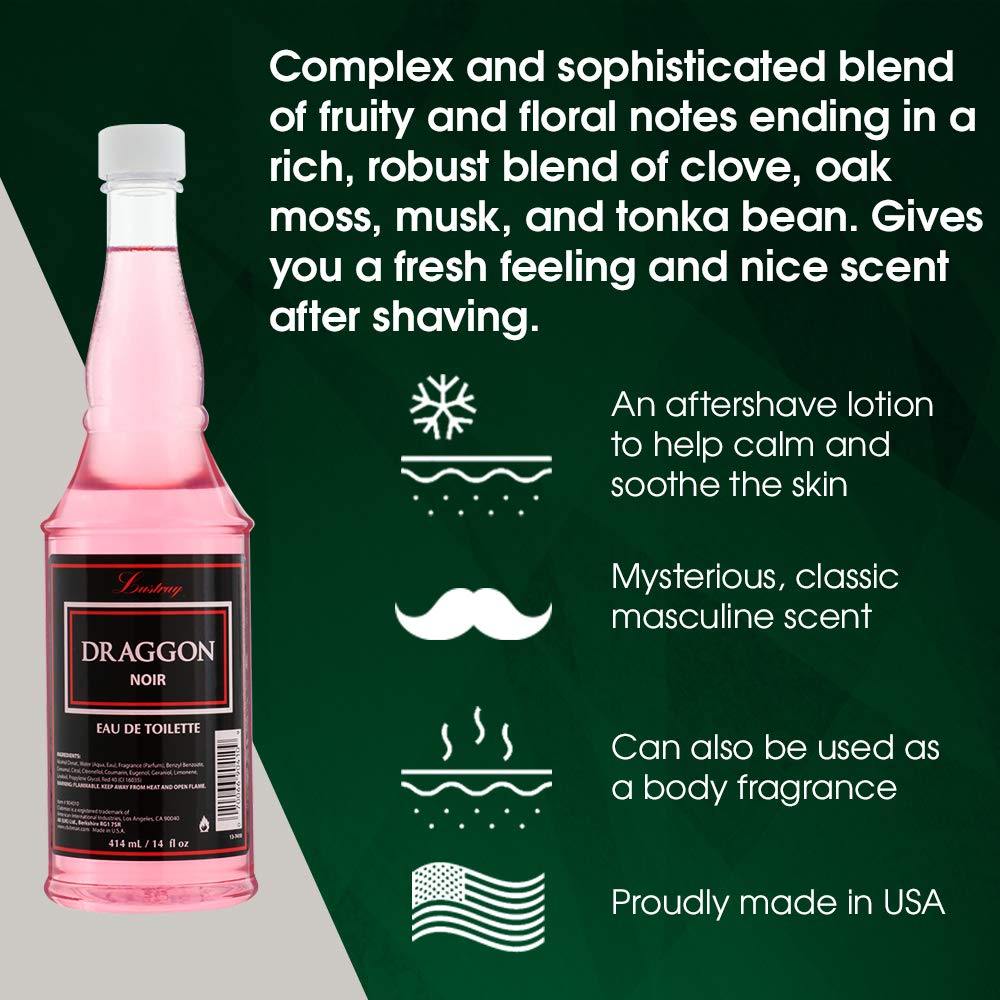 Clubman Lustray Draggon Noir with grooming kit for a complete routine