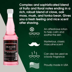 Clubman Lustray Draggon Noir with grooming kit for a complete routine