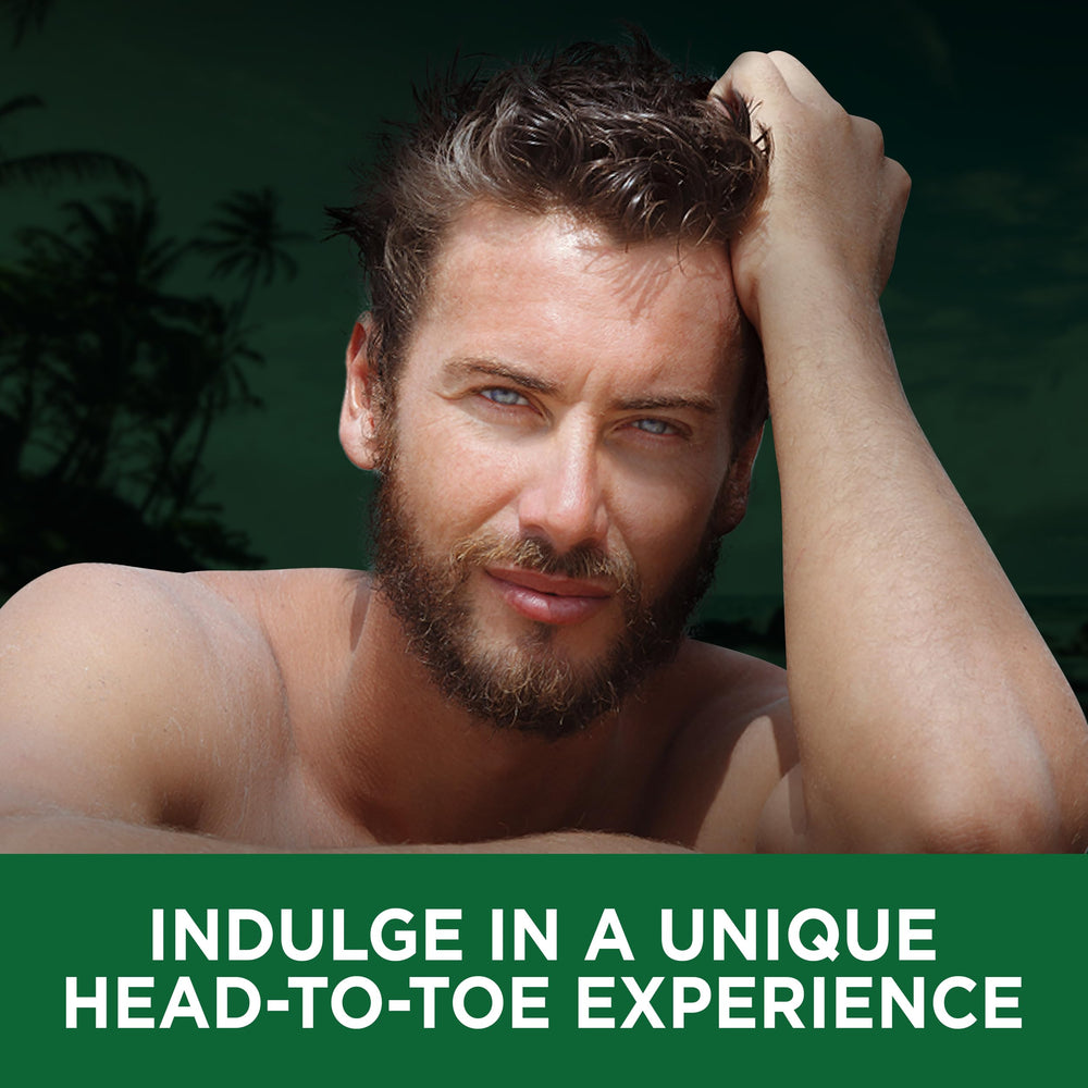 Clubman Pinaud 2-in-1 lather close-up highlighting rich foam and cleansing action.