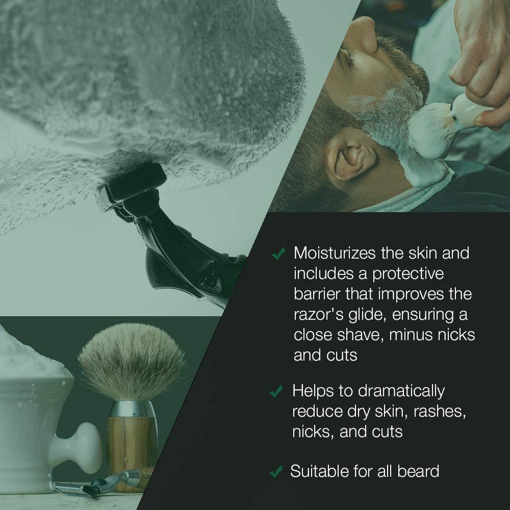 Clubman Pinaud Classic Barber Shave Cream container-closeup: hydrating formula supports comfortable skin.
