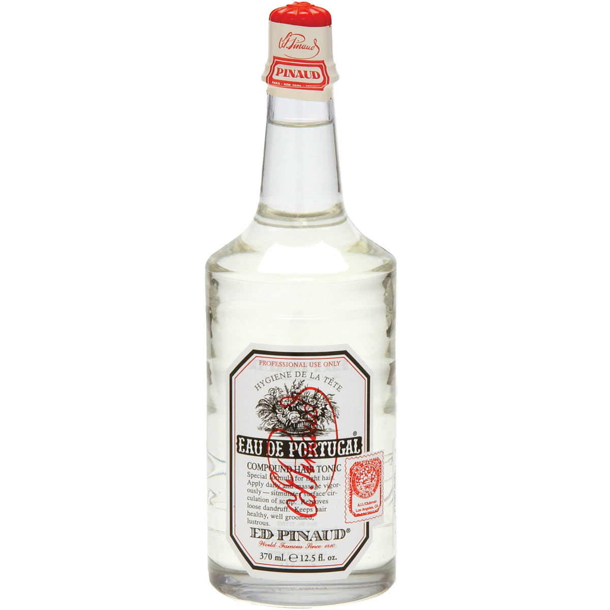 Clubman Pinaud Eau de Portugal bottle close-up for classic grooming scent
