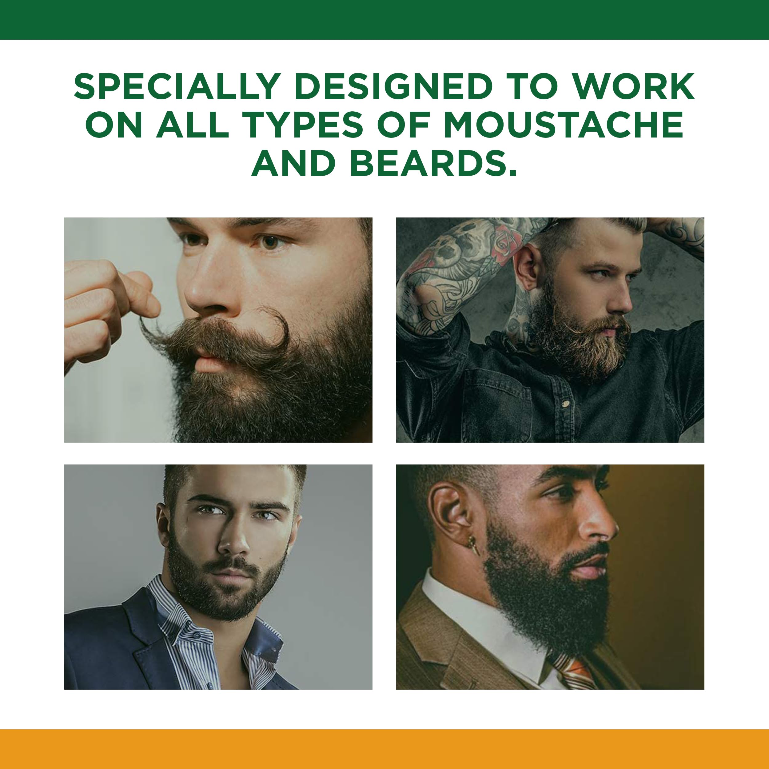 Clubman Pinaud moustache wax daily grooming routine essential for neat facial hair.