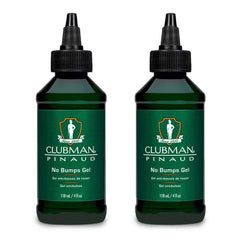 Clubman Pinaud No Bumps Gel being squeezed from tube for easy application
