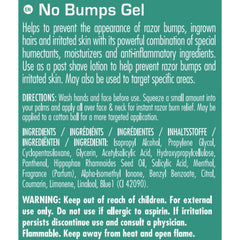 Clubman Pinaud No Bumps Gel on clean face providing soothing shave relief