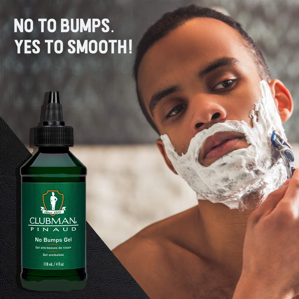 Clubman Pinaud No Bumps Gel ingredients spotlight salicylic acid and panthenol benefiting skin
