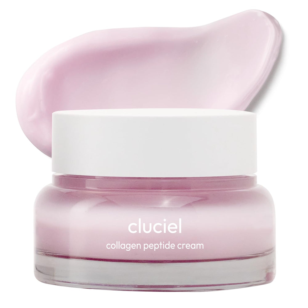 cluciel collagen peptide cream bottle ready for post-acne recovery glow