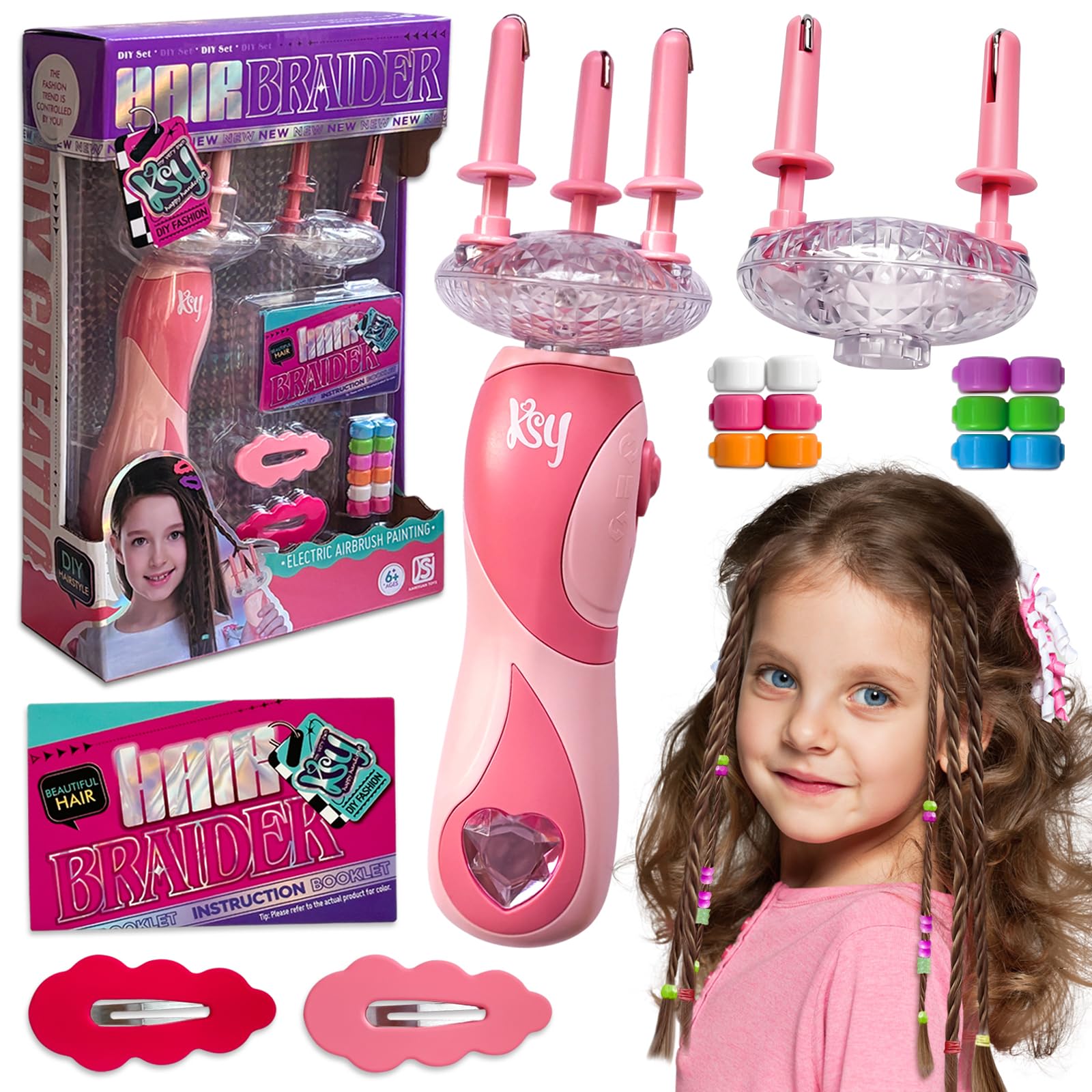 CLWVPCOT automatic hair braider machine front view for quick, creative braids