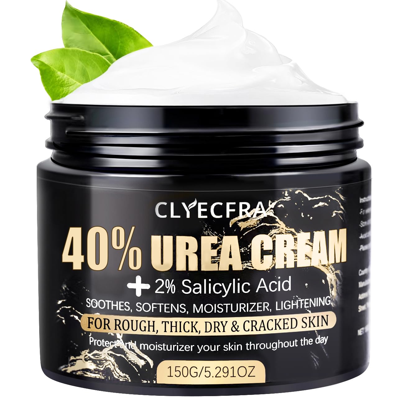Clyecfra 40% Urea Cream bottle pump for easy daily hydration on dry skin
