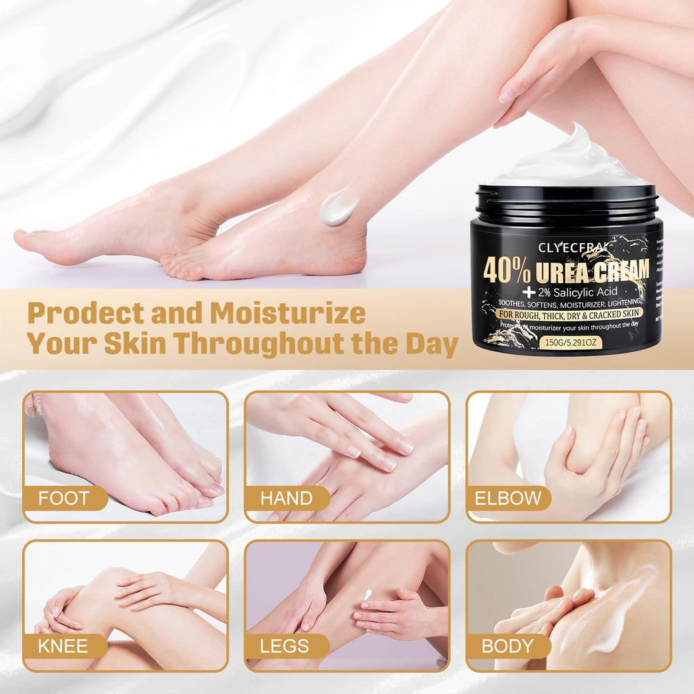 Clyecfra 40% Urea Cream hand skin softening in use