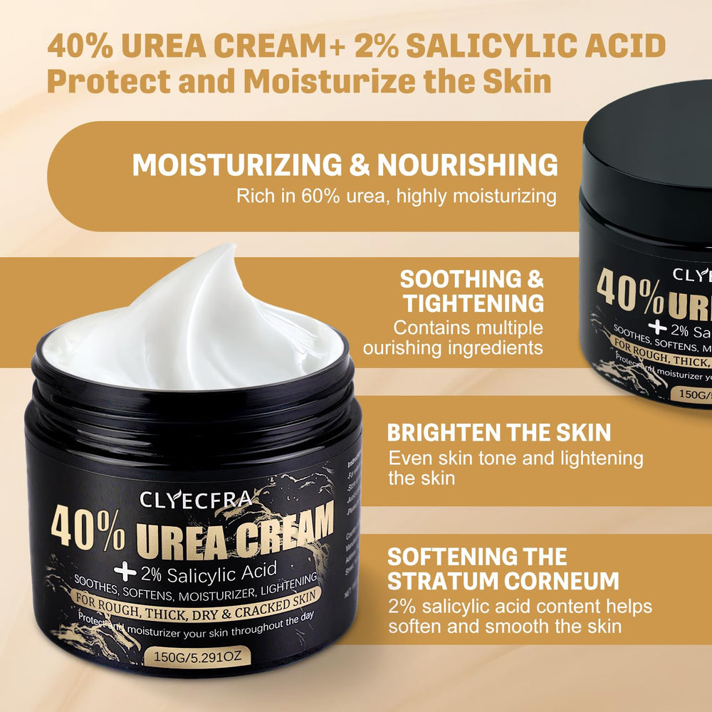 Clyecfra 40% Urea Cream heel care visual targeting rough cracked skin