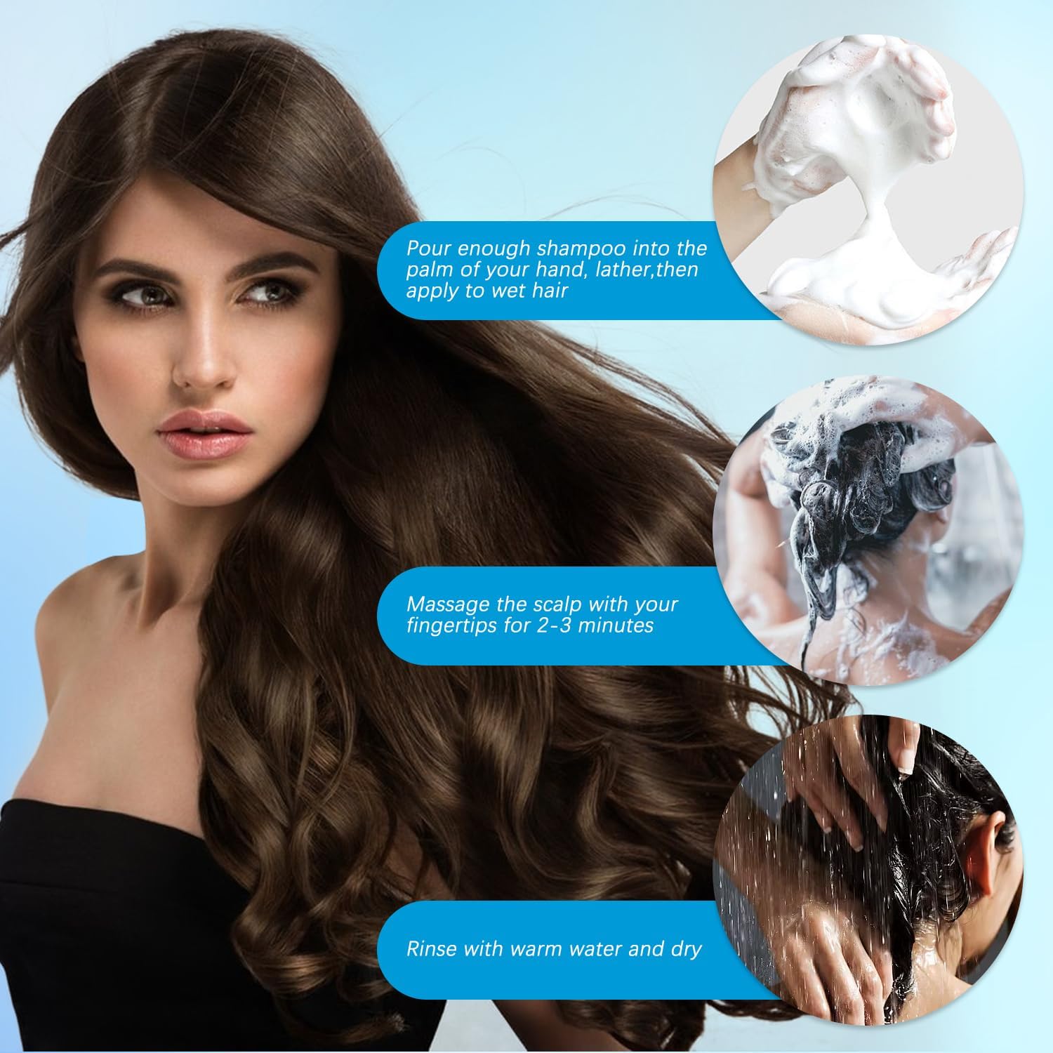 CLYXQP oil-control shampoo bottle promotes balanced hair and lasting freshness