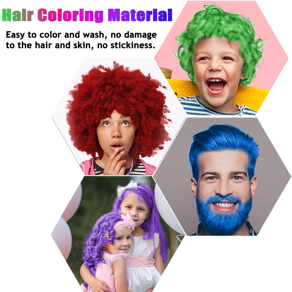 CMWGKBC four-colors hair color wax red for festive looks